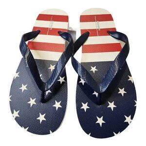 Old Navy Men's‎ USA Flag Stars & Stripes Fourth of July Flip Flop Sandal